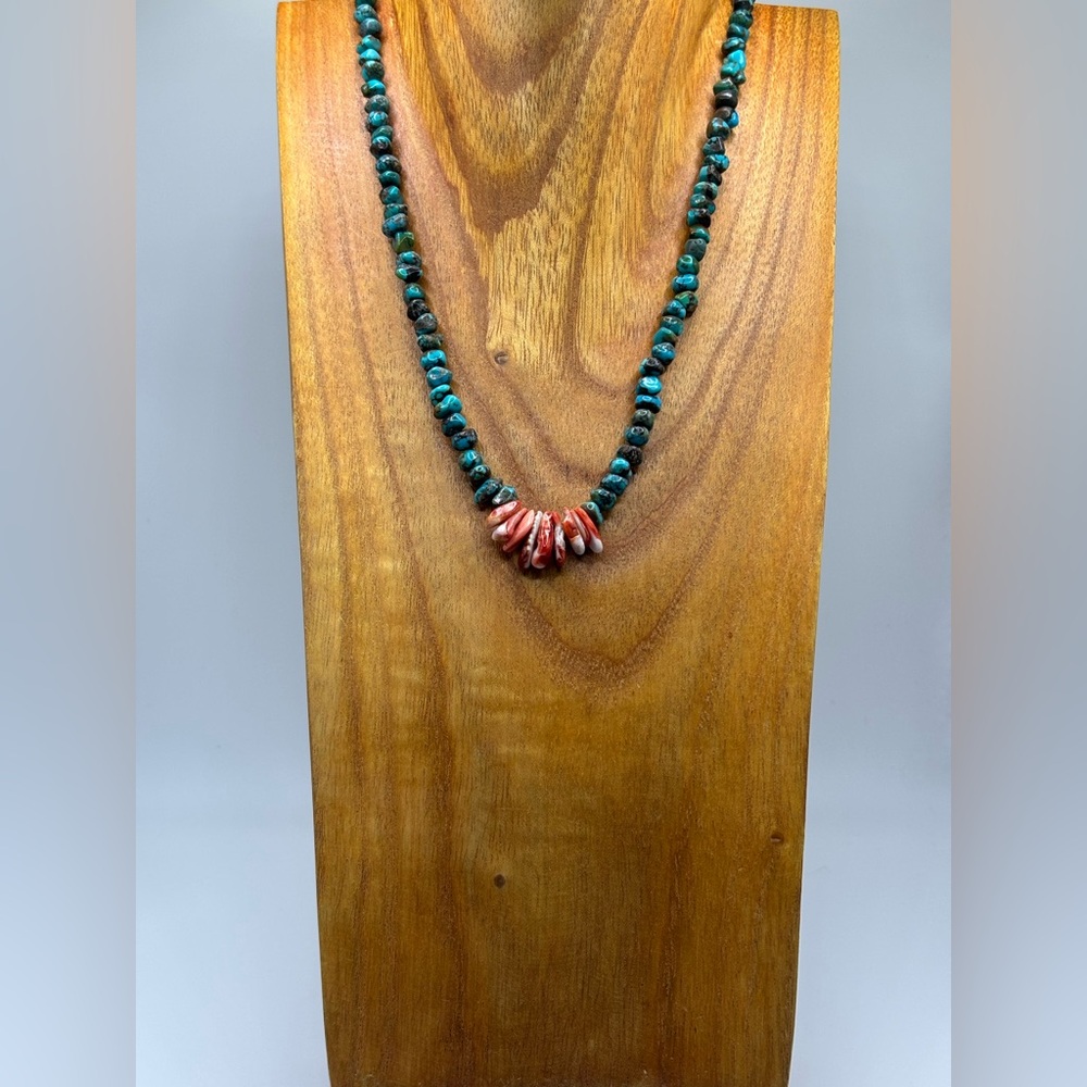 Turquoise and‎ Spiny Oyster Necklace